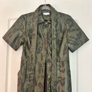 Topshop Olive Green Dress